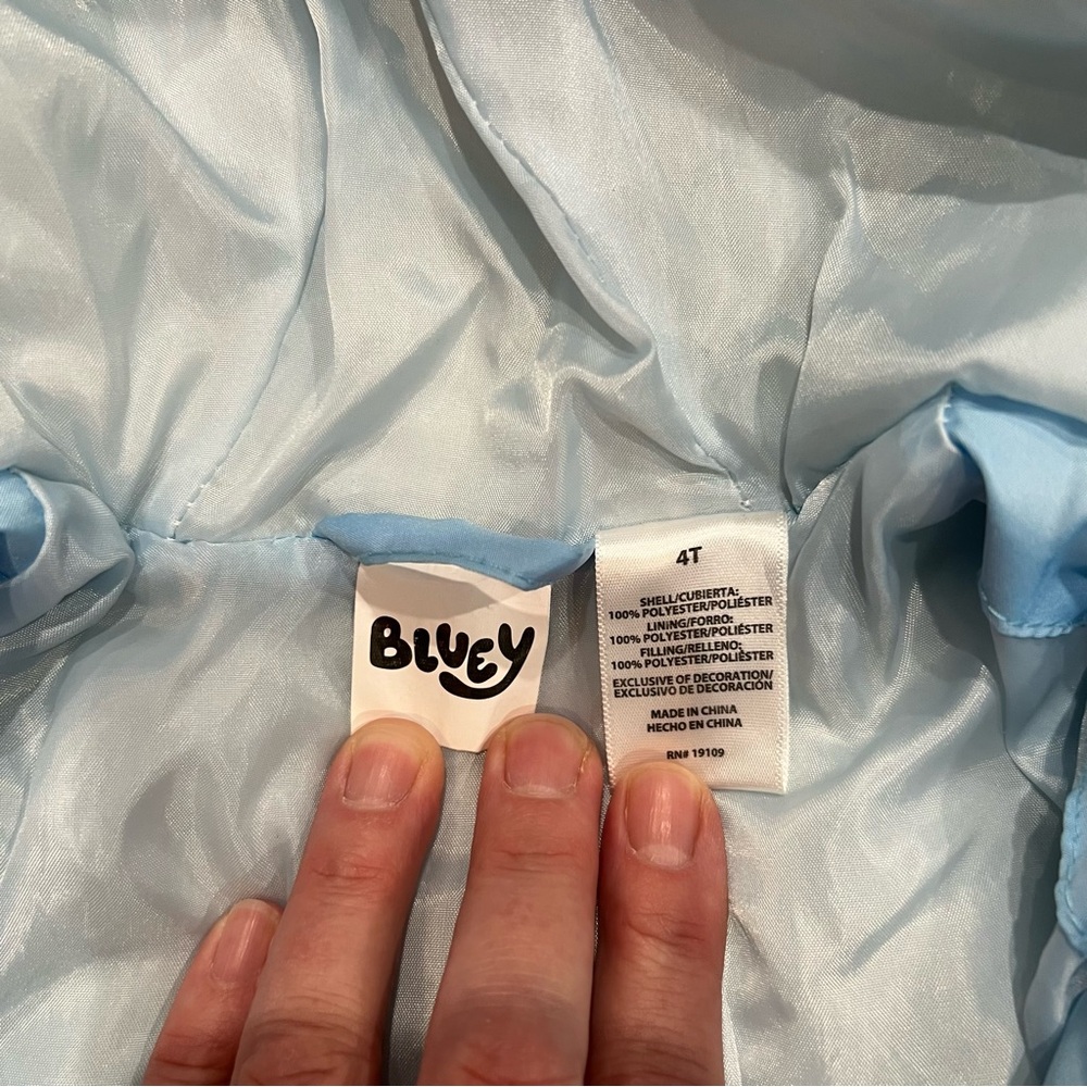 Bluey Branded Puffer Jacket - Picture 3 of 3